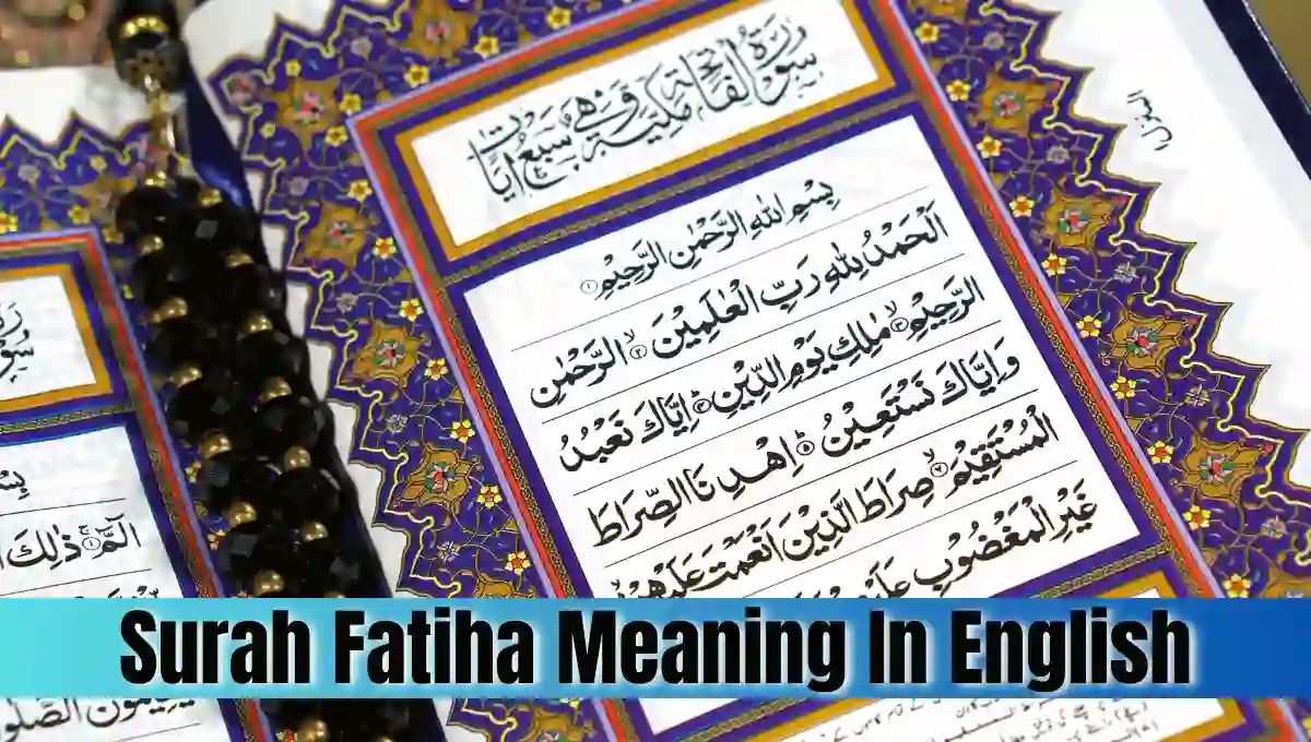 Surah Fatiha Meaning In English